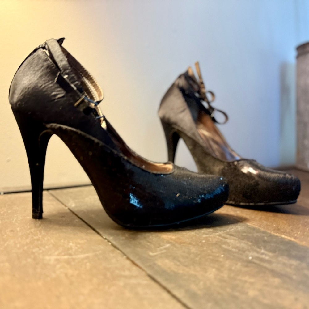 Wet Seal Ankle Strap Heels - Size 10